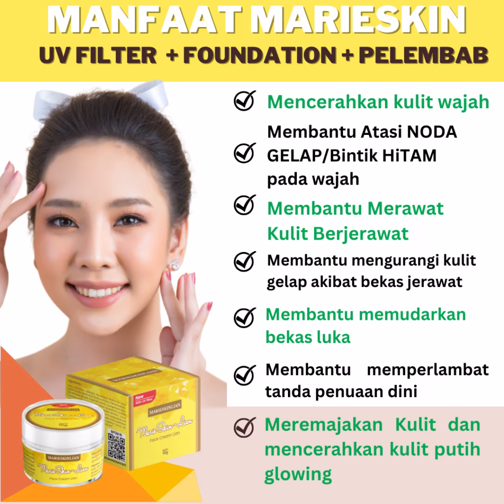 Hasil Pemakaian Marie Skin Lian